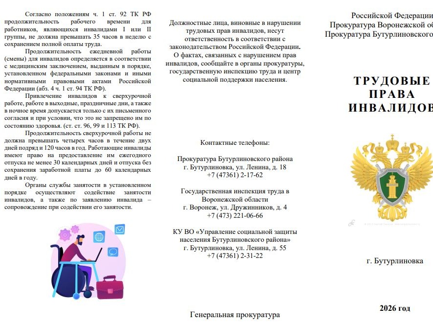 ТРУДОВЫЕ ПРАВА ИНВАЛИДОВ.